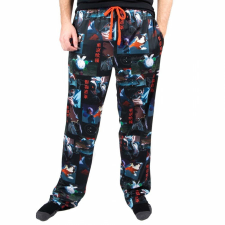 Tokyo Ghoul Characters and Text All Over Print Sleep Pants